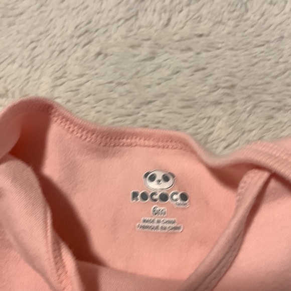 (3 for $10) rococo pink bodysuit - Picture 2 of 2